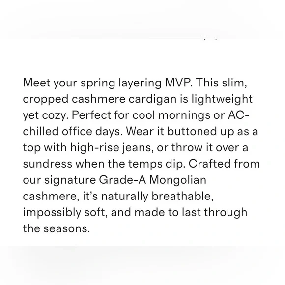 Quince Mongolian Cashmere Cardigan Black , size Small - Picture 6 of 11